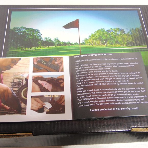 Premium Leather Trelke Waterproof Durable Golf Shoes - Picture 11 of 12